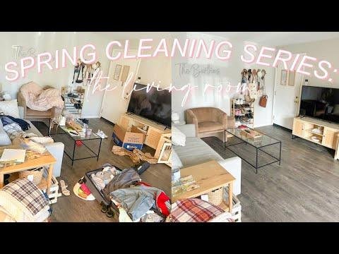 SPRING CLEANING SERIES: the living room. *deep cleaning + organizing*
