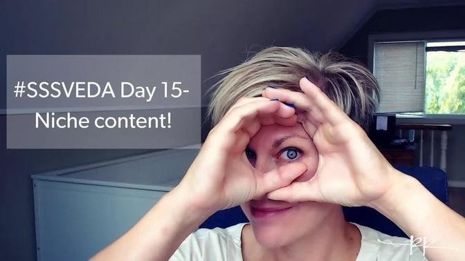 #sssveda day 15 define your niche content for youtube