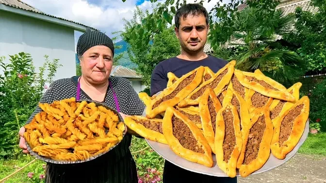 AN IRRESISTIBLE TURKISH PIDE RECIPE | COOKING UNIQUE DESSERT BAMIYE ...