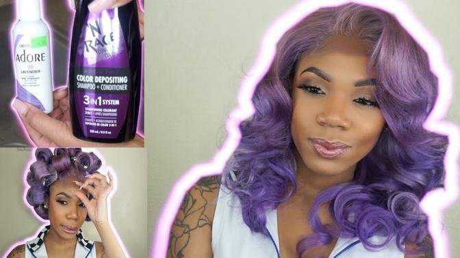 WATCH ME CREATE THIS PURPLE WIG FROM START TO FINISH _ VALENTINE'S DAY HAIR _ Jasx Aigner