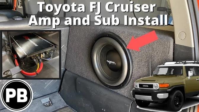 2007 - 2014 Toyota FJ Cruiser Amp and Sub Install