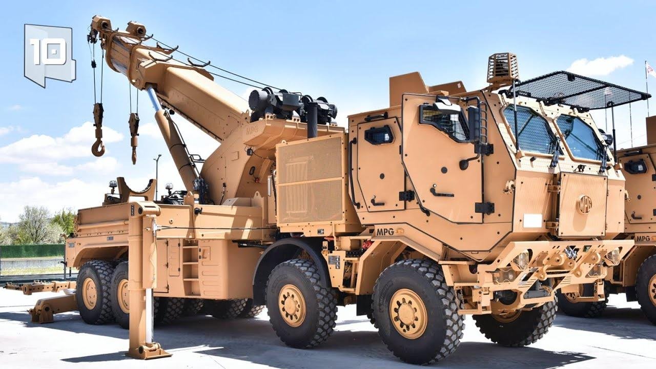 10 Biggest Military Recovery Trucks in the World - Armored Engineering Vehicles