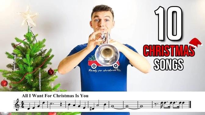 TOP 10 Greatest Christmas Songs (with Sheet Music)