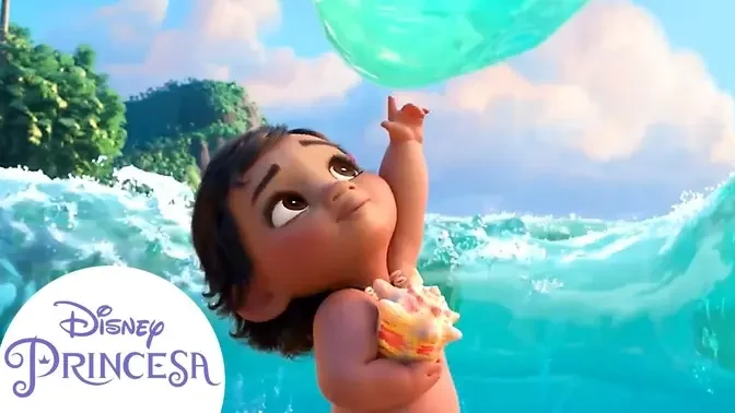 Pequena Moana conhece o oceano - Disney Princesa.