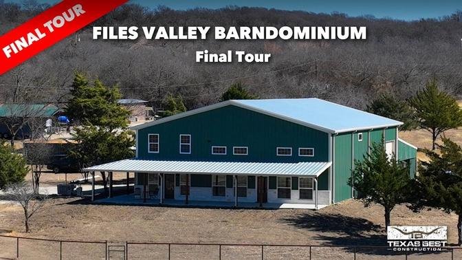 Files Valley Barndominium Home Finished Tour | Texas Best Construction