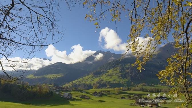 Classical String Music by Bach, Albinoni, and Handel. Swiss Alps Beauty 巴赫，阿尔比诺尼和亨德尔的古典弦乐作品，欣赏瑞士美景
