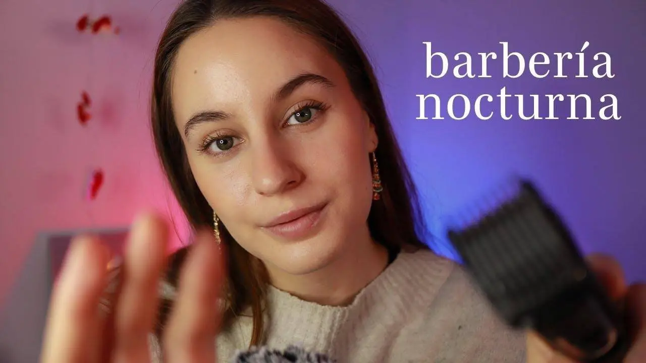 BARBERÍA RELAJANTE para dormir 💈 ASMR Roleplay (layered sounds, mouth sounds, visual)