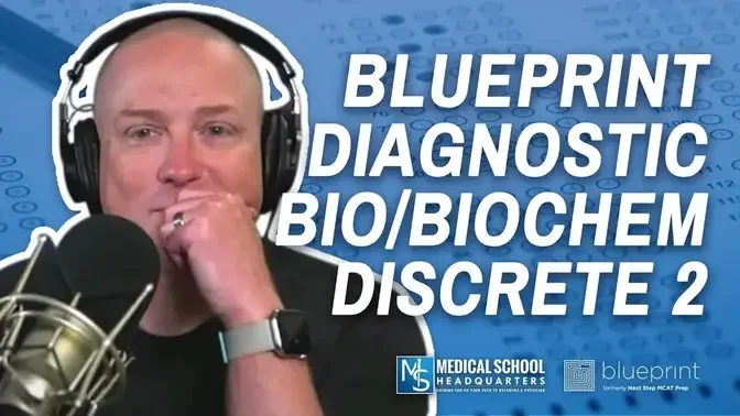 Blueprint Diagnostic Bio/BioChem Discrete 2 | The MCAT Podcast Ep. 283