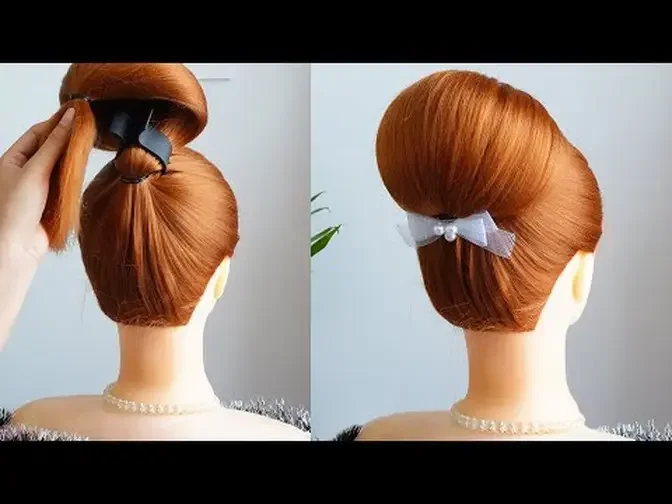 Easy Bun Hairstyle With Clutcher | Easy Hairstyles Step By Step