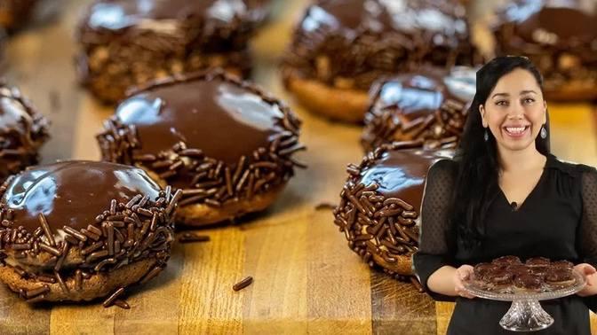 Better than the bakery's Greek Pastries! Chocolate Kokakia cream puffs