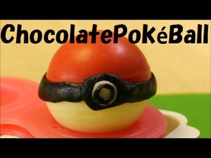 Pokémon Recipe _ Chocolate Pokéball & Candy Pikachu Recipe ポケモン モンスター ...