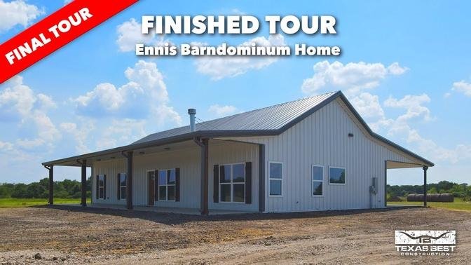 Ennis BARNDOMINIUM HOME FINISHED Tour | Texas Best Construction