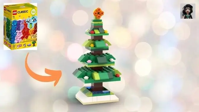 CHRISTMAS TREE Lego classic 11016 ideas How to build