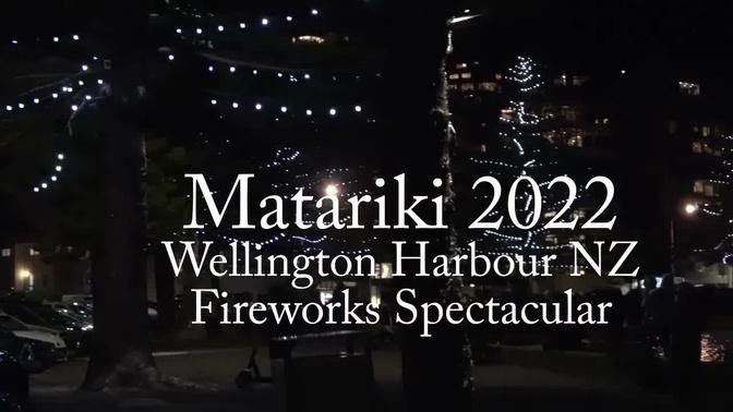 Matariki Fireworks 2022 HD 4K Wellington New Zealand