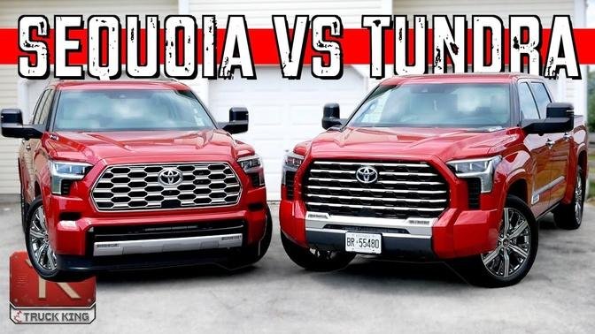 2023 Toyota Tundra VS Sequoia Capstone - Which BIG Toyota is Better?
