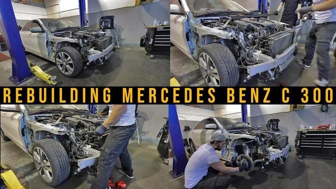 Rebuilding my new 2015 Mercedes Benz C 300 // Part 3