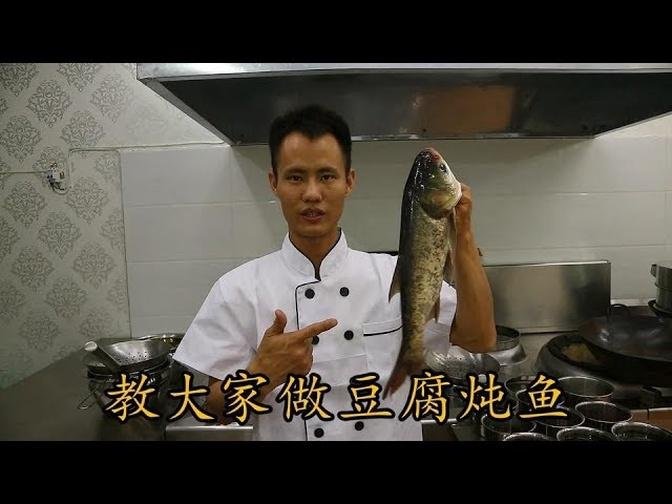厨师长教你鱼炖豆腐(花鲢, 胖头鱼)的最新做法，色香味俱全，先收藏了