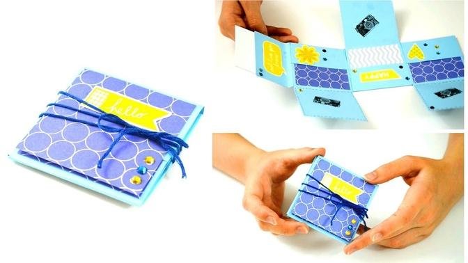 DIY Crafts - How to make a mini photo album - Cardmaking & Scrapbooking Tutorial - Giulia's Art