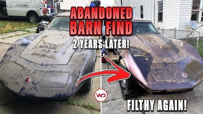 ABANDONED BARN FIND Corvette First Wash in YEARS! Satisfying Car Detailing Exterior & Restoration
