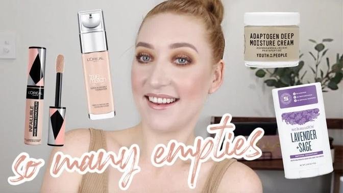makeup and beauty products I've used up!