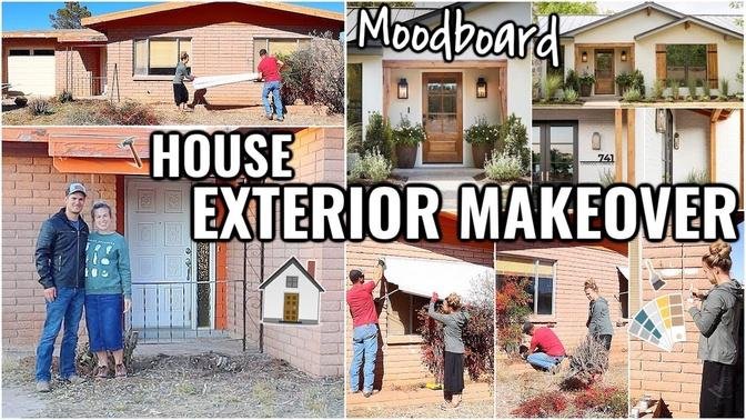 RENOVATION HOUSE EXTERIOR TRANSFORMATION!! HOUSE TO HOME Little Brick House Episode 3